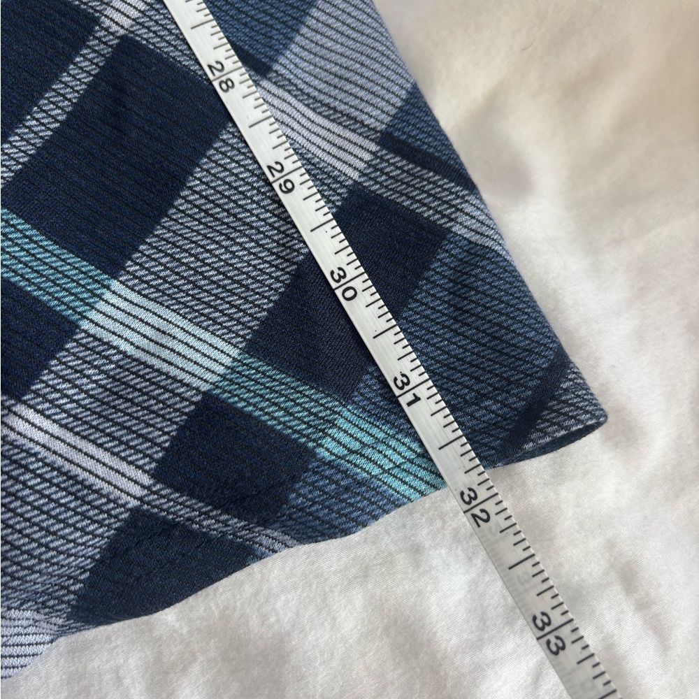 Christopher & Banks Plaid A-Line Skirt in Blue and Black - Picture 7 of 7